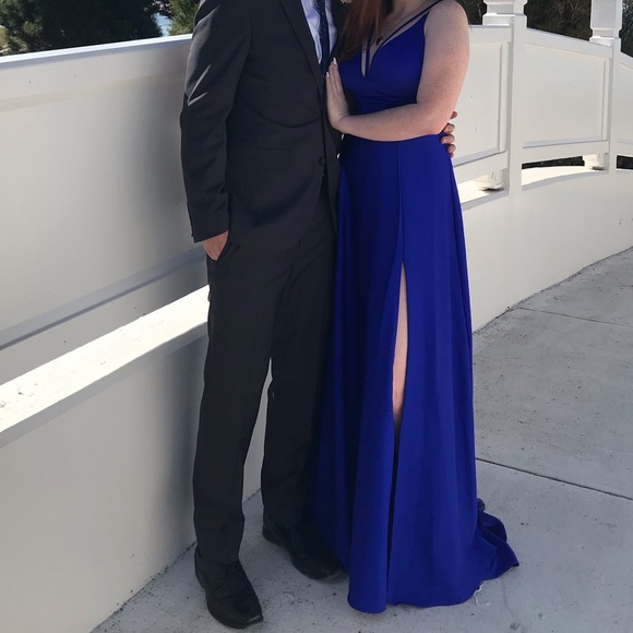 Samilas boutique royal blue prom dress - Picture 3 of 12